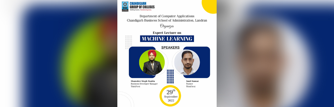 Expert Talk on “Machine Learning” 