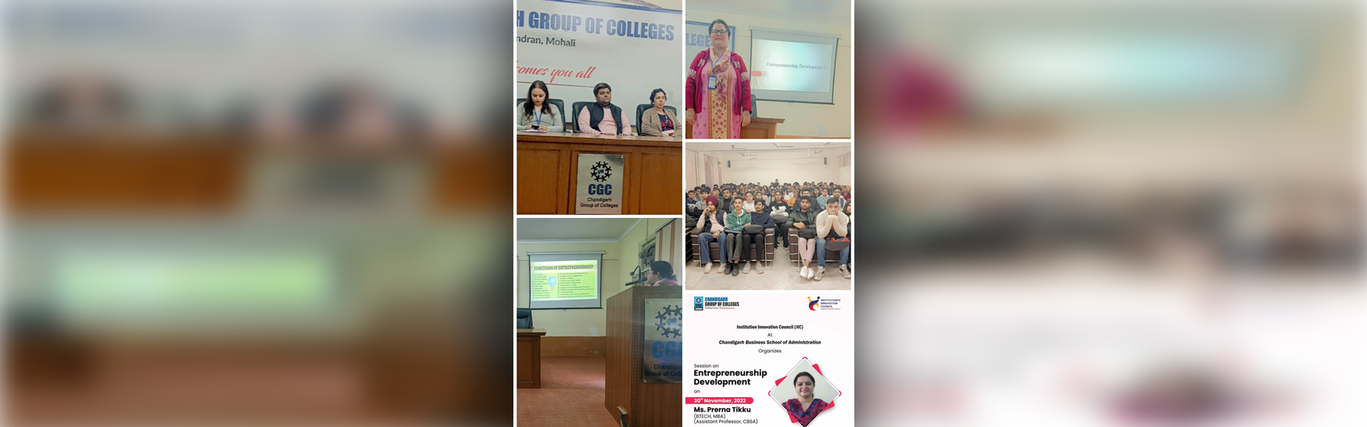 Session on Entrepreneurship Development On 30-11-2022