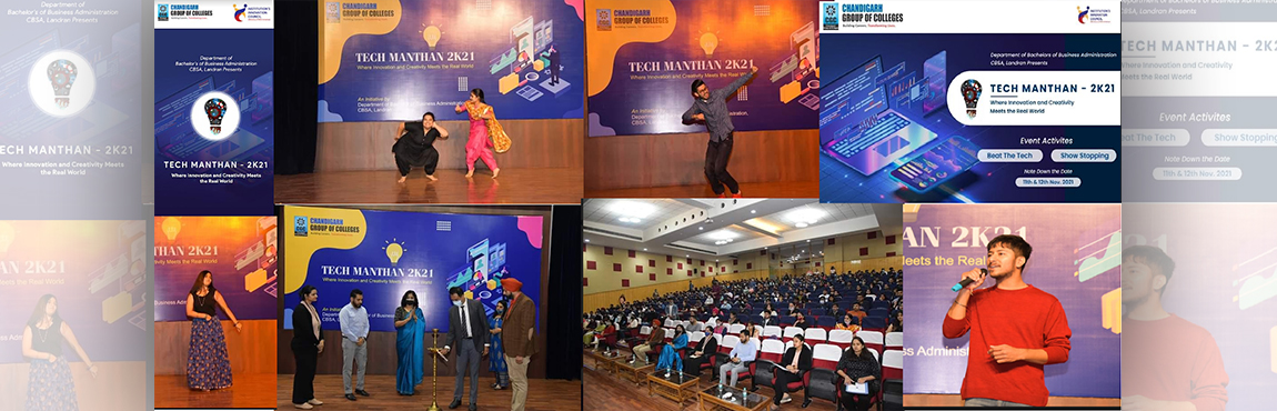 TechManthan-2K21 (Where Innovation and Creativity Meets the Real World) 11th and 12th November, 2021 