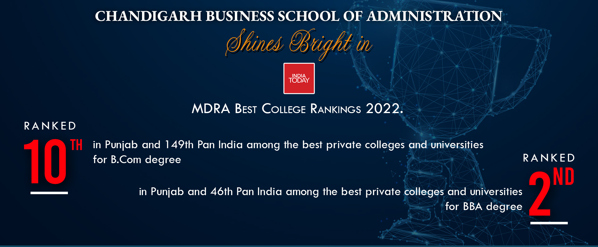 Chandigarh Business School of Administration Shines Yet Again 