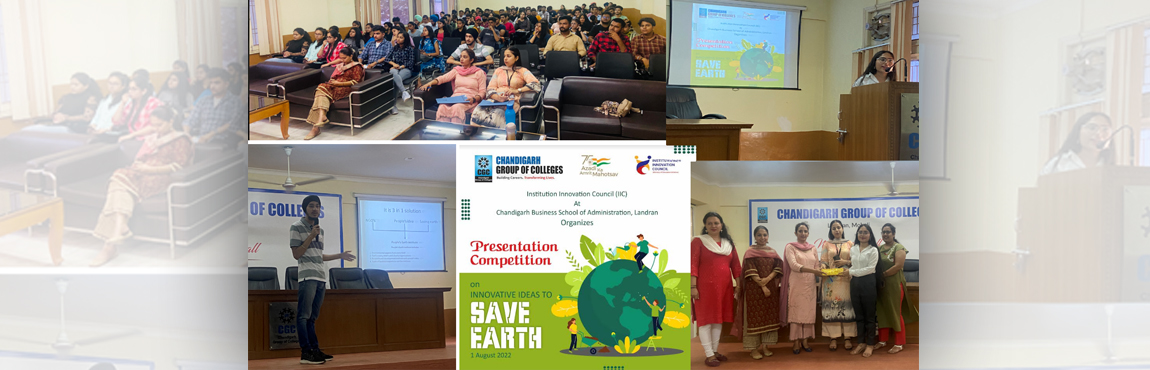 Presentation Competition on Innovative ideas to Save Earth 