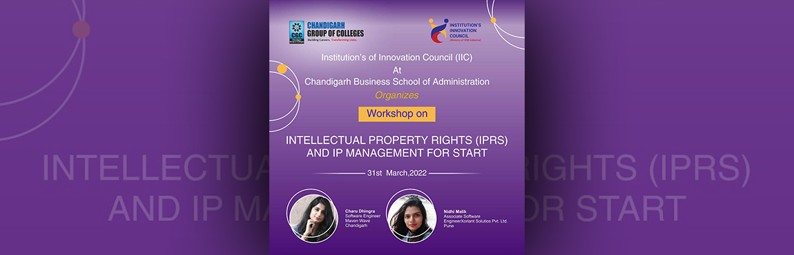 Intellectual Property Rights (IPRs) and IP management for startup 