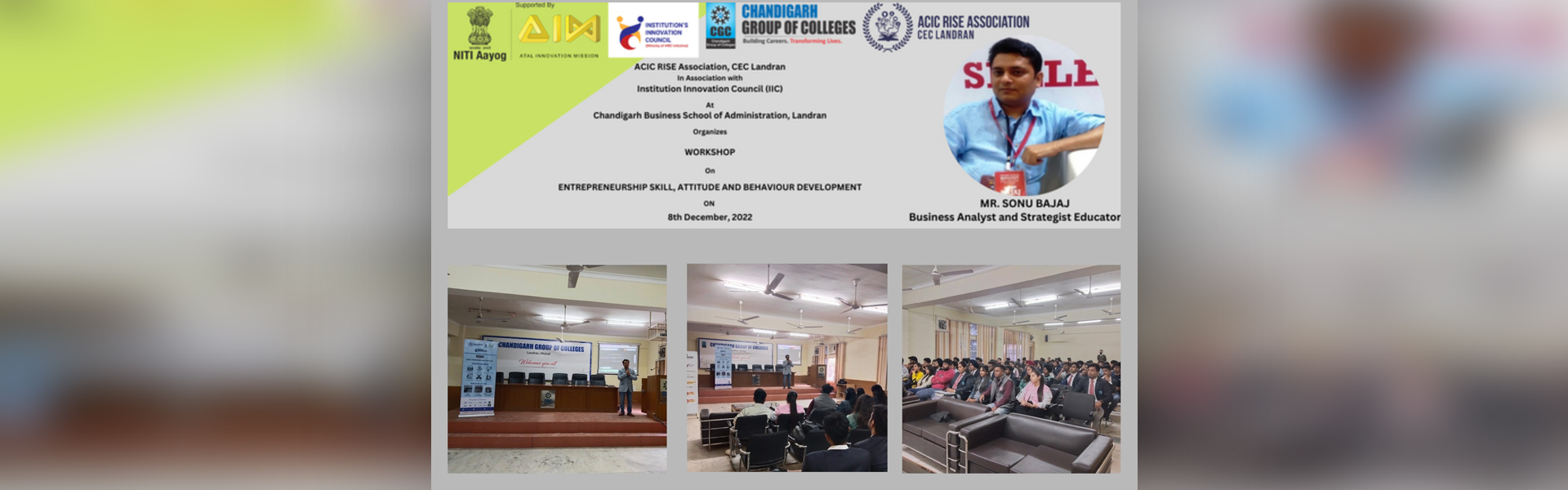 Session on Entrepreneurship Skill, Attitude and Behavior Development On 8.12.2022 