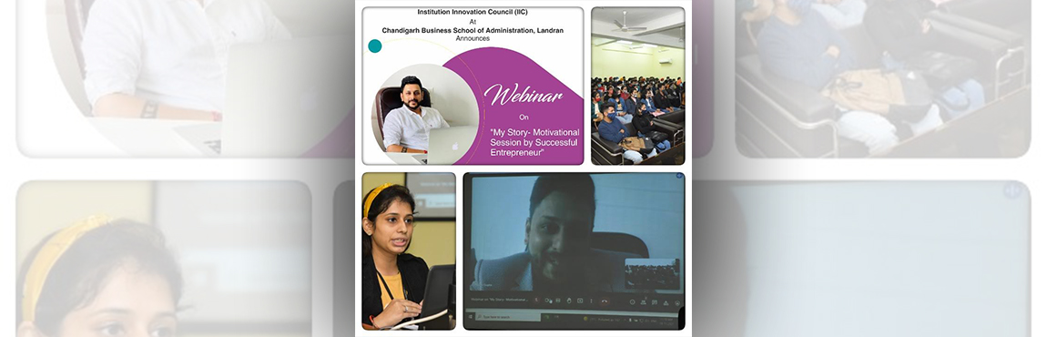 Webinar on “My Story – Motivational Session by Successful Entrepreneur” on 18th, November 2021 