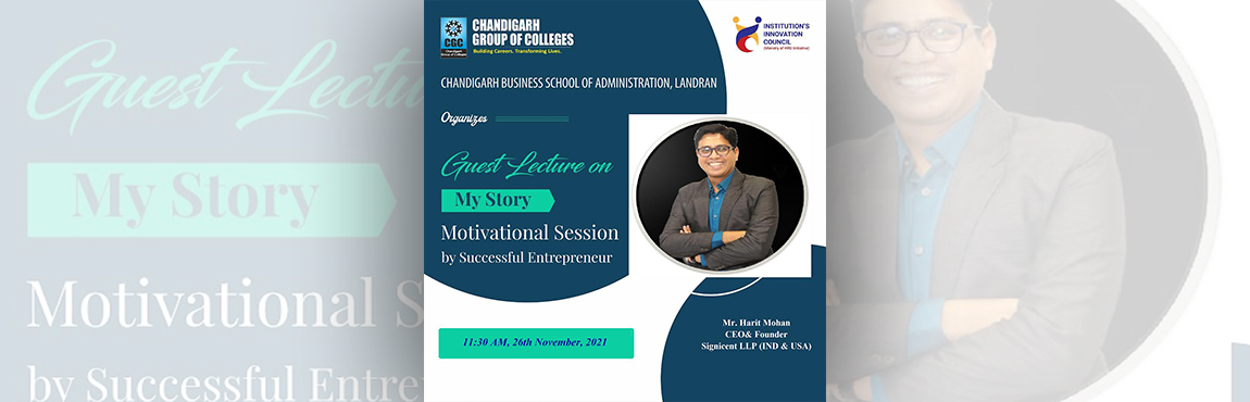 My Story – Motivational Session By Successful Entrepreneur (26th Nov, 2021) 