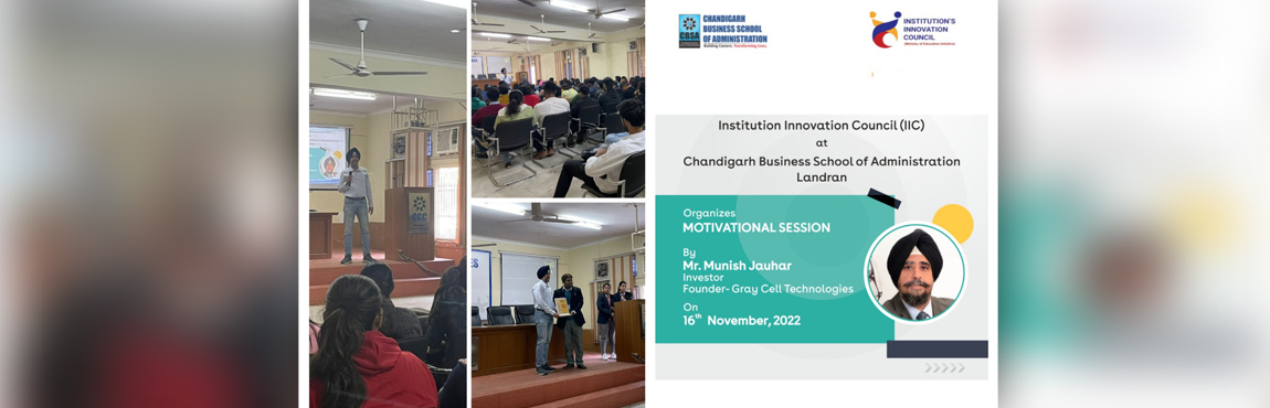 Seminar on My Story - Motivational Session On 16th November, 2022 