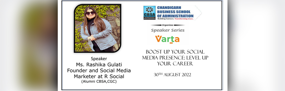 Session on “Boost up your social media presence: level up your career.” 