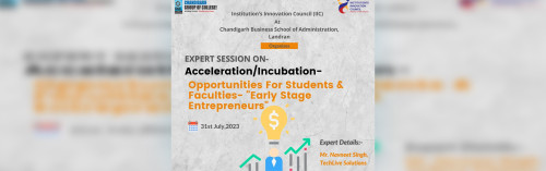 Accelerators/Incubation-Opportunities for Students & Faculties- Early Stage Entrepreneurs