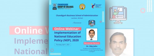 Online Webinar on “Implementation of National Education Policy (NEP)