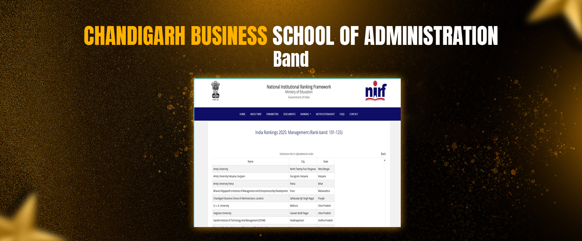 CBSA Mohali | NAAC A+ B-School | CGC Landran | BW 2025 Rank 16
