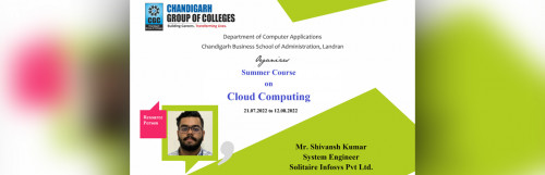 Summer Course- “Cloud Computing”